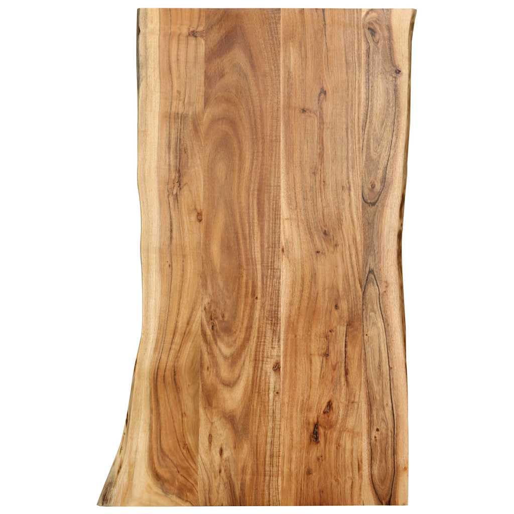 Blat z Litego Drewna Akacjowego 100x(50-60) x2,5 cm z ną Krawędzią