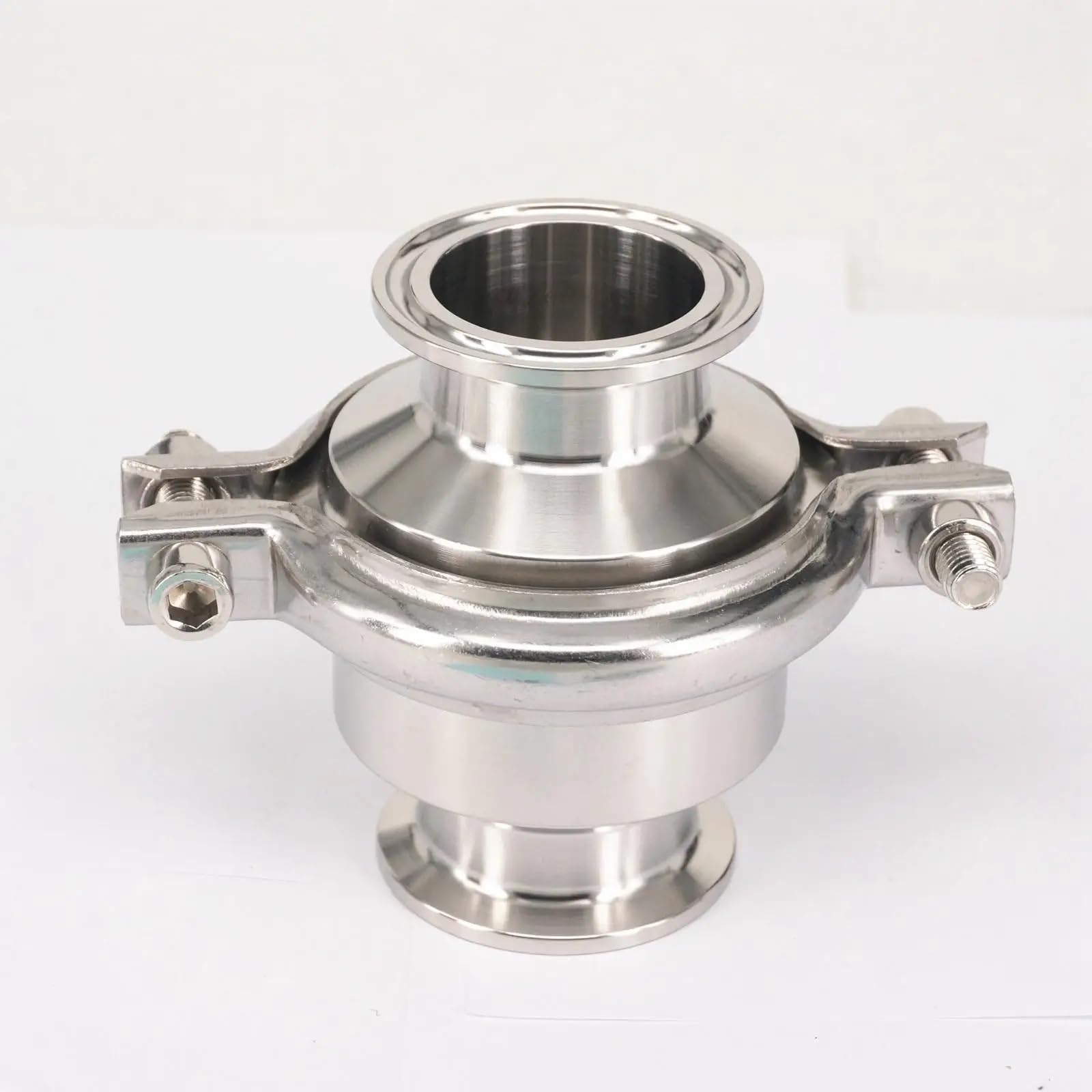 QRUYHBAJU Fit 38mm 1-1/2" Pipe OD x 1.5" Tri Clamp Ferrule OD 50.5mm 304 Stainless Check Valve One Way Non-Return