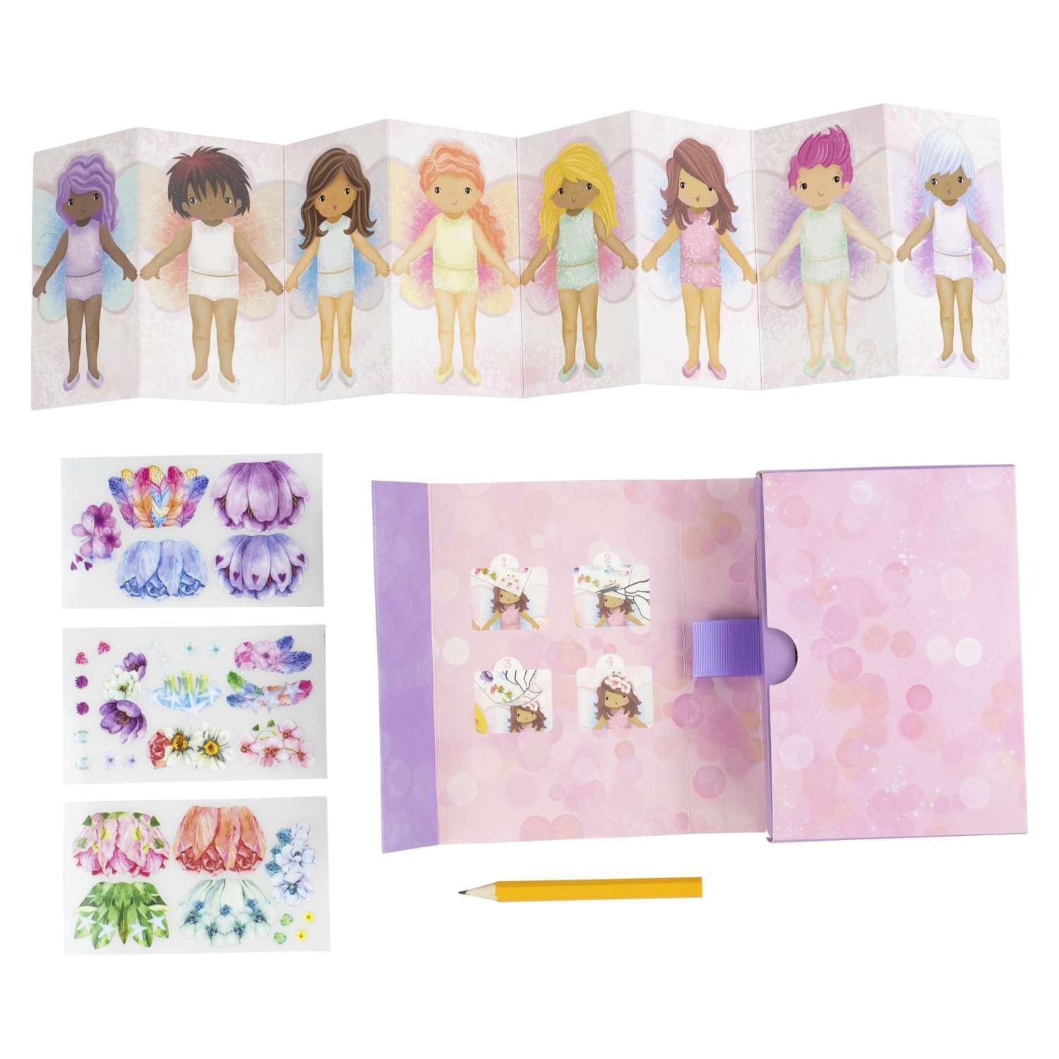 Tiger Tribe Mini Transfer Magic (Flower Fairies) - Craft Box Sets For Kids, Crafting Activities, Arts & Crafts Gifts For Children, Age 3 + Years