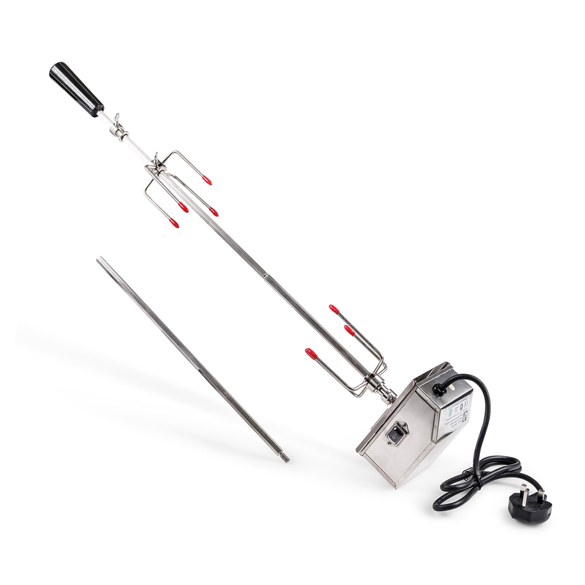 Grillstream Silver Universal Barbecue Rotisserie, Stainless Steel, Mains Powered To Fit Most Barbecues For Perfect Rotisserie Cooking