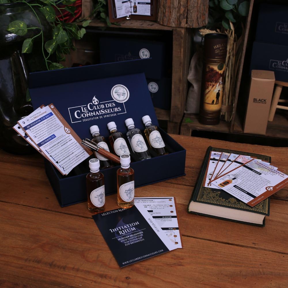 Coffret Dégustation Initiation Rhum 6 x 40ml - En Solo Ou En Duo - Coffret Cadeau Homme