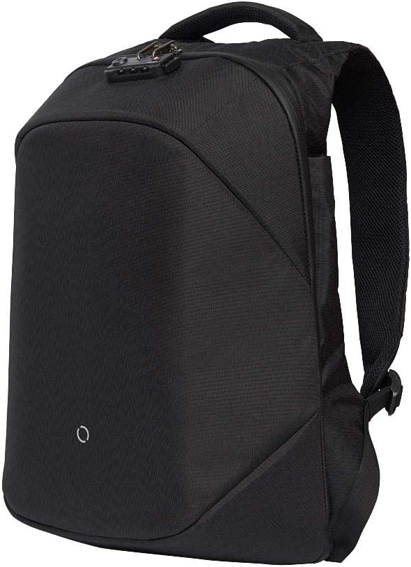 80% Off Discount Travel Fusion Anti-theft Laptop Backpack, Black, USB Charging Port, Security Cable, and Combination Lock