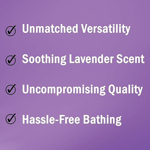 Miniatura 4 de Champú para mascotas para el cuidado de perros y gatos Limpieza intensa Poder piel suave, fabricado en Estados Unidos (lavanda 1 cuarto de galón)