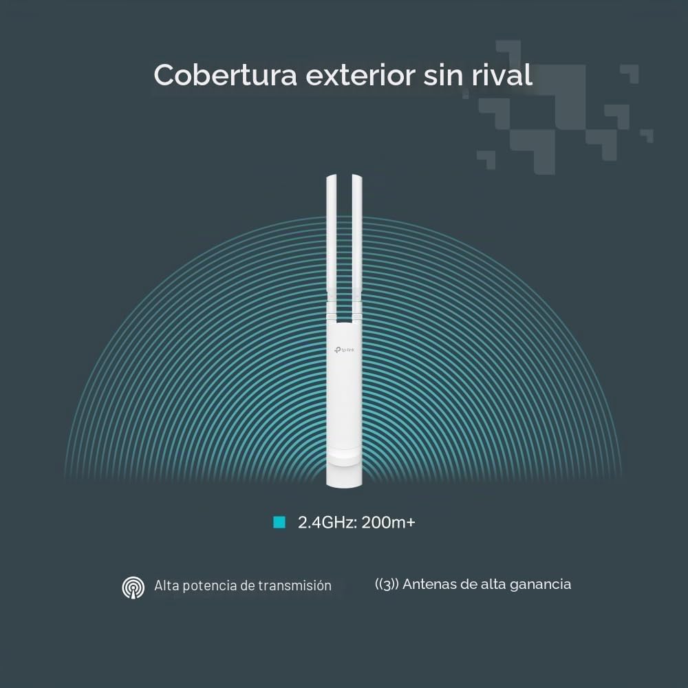 TP-Link Festa F41-Outdoor Access Point N300, gestión Gratuita en la Nube, Soporte para PoE pasivo, IP65 Resistente a la Intemperie para entornos Exteriores, Cobertura de Gran Alcance