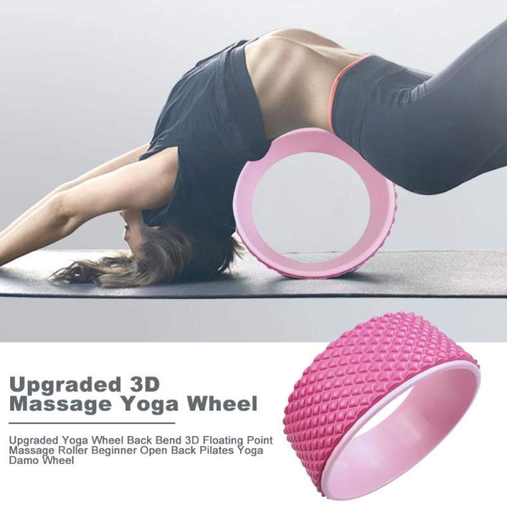 Ruota circolare for yoga e pilates in TPE, rullo for fitness, anello for for modellare la vita, for bodybuilding, strumento for l'allenamento della schiena