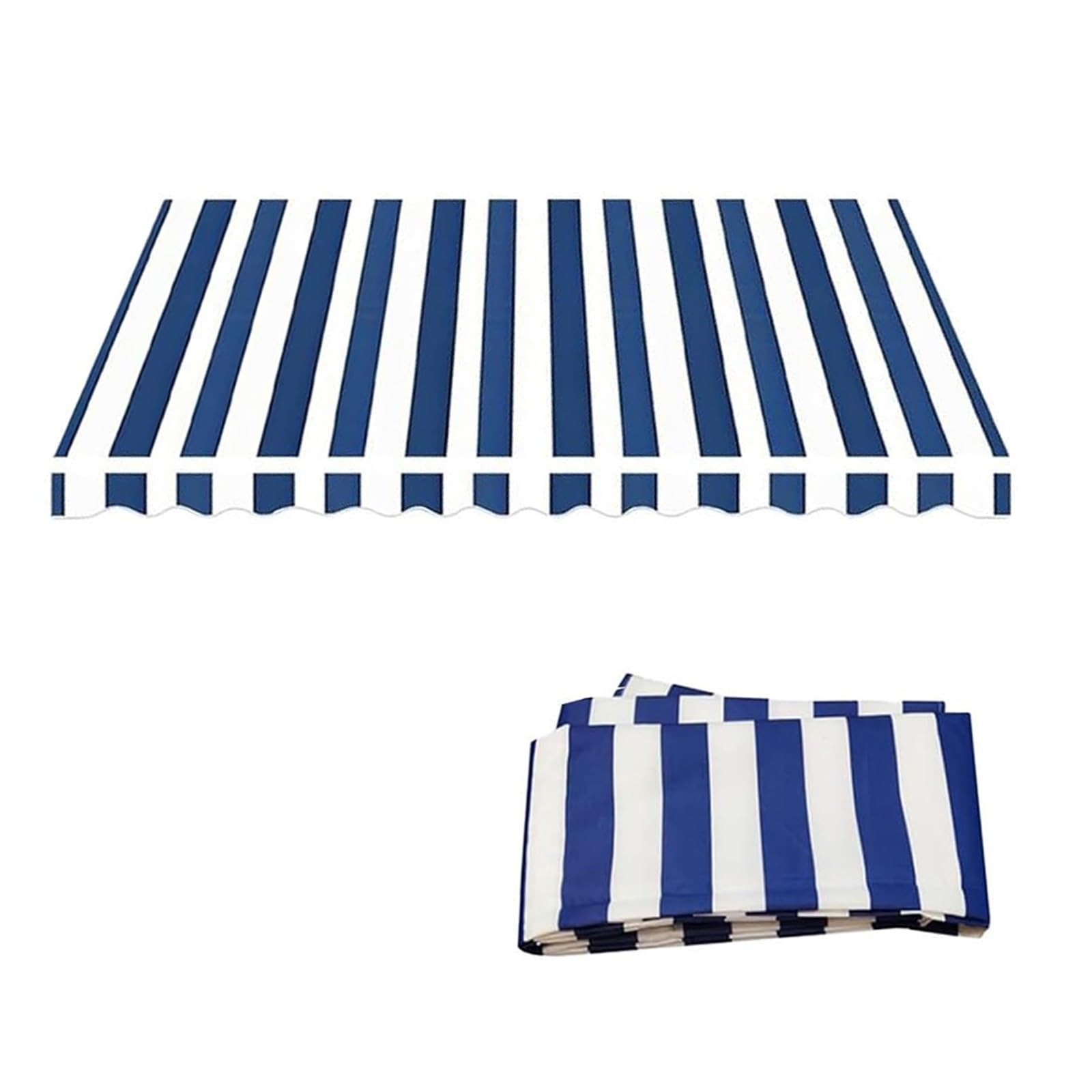 Ersatz-markisenstoff,Sonnenschutz Markisentuch Für Garten Mit Volant, Markisenbespannung Canvas Einziehbare, Wasserdichter Mehrzweck-Markisenschutz