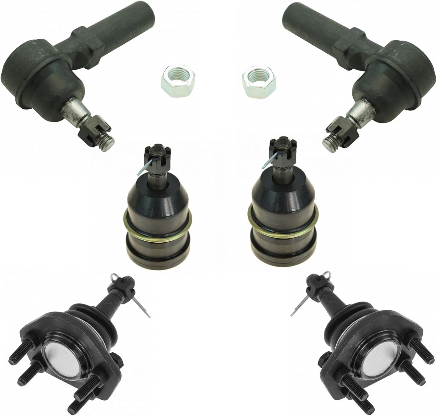 TRQ Front Steering & Suspension Kit Ball Joint Tie Rod Compatible with 1984-1996 Chevrolet Corvette