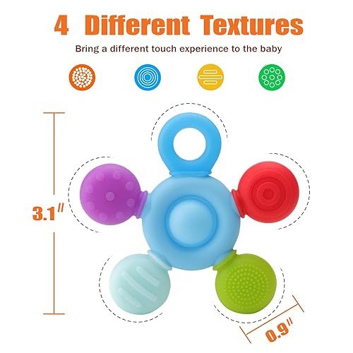 Miniatura 2 de Seeway - Collares masticables para niños sensoriales, juguetes masticables de silicona para niños con TDAH, autismo, ansiedad, motor oral, reduce la