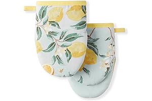 Martha Stewart Lemon Whimsy Mini Heat-Resistant Pot Holders
