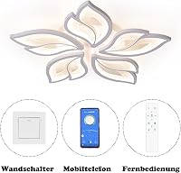 Tetipa Virág Alakú LED Mennyezeti Lámpa 40-80W - Távirányítós, Applikációs Vezérlés, Színhőmérséklet Állítás, Fényerőszabályzás, Modern Dizá 3
