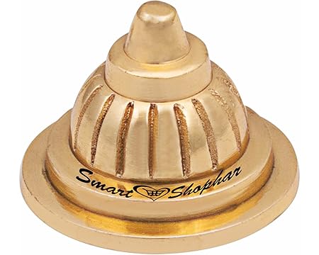 Smart Shophar Brass Flower Dooms 2 Inches Gold/Intricate Design/Durable Material/Pack of 1