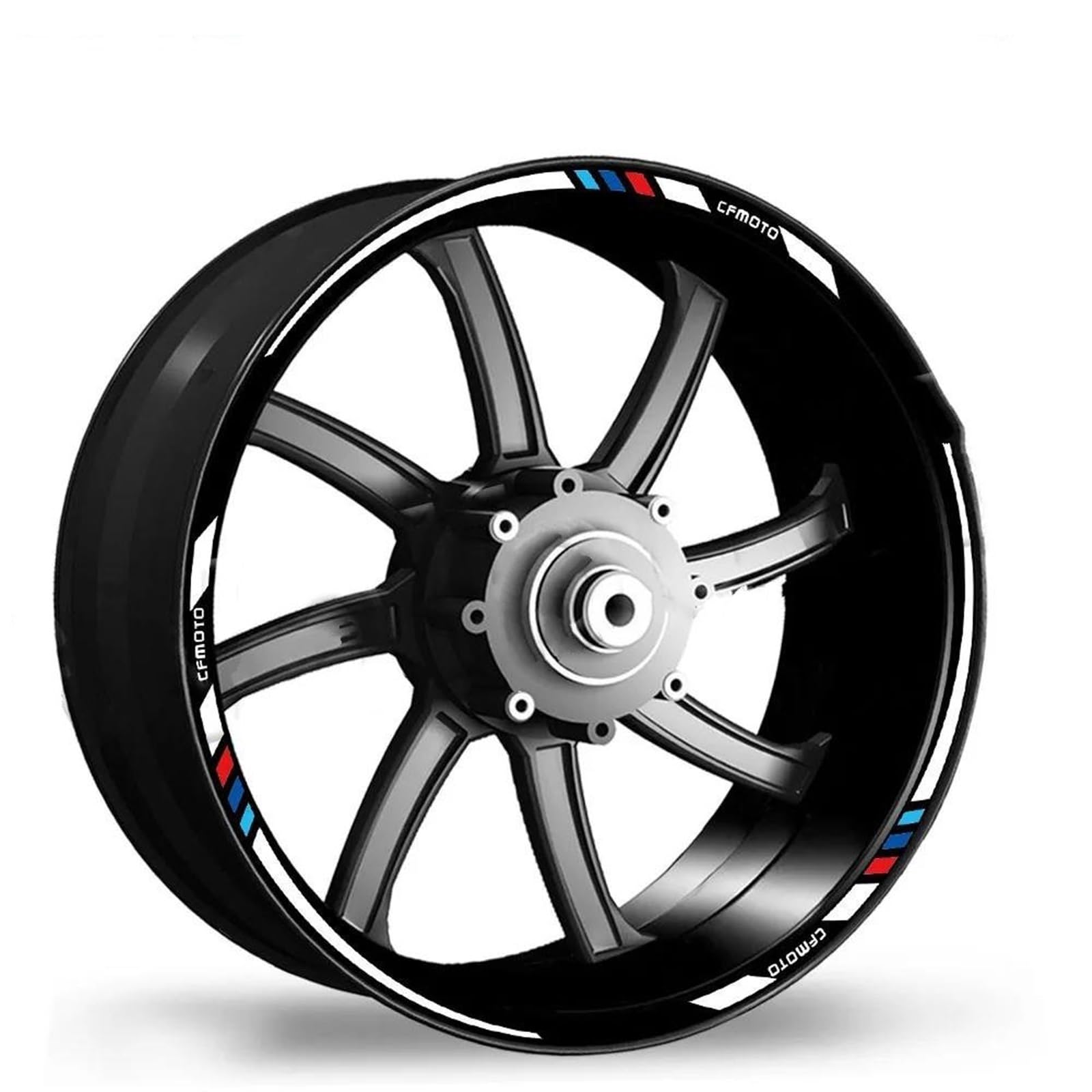 Stickers Motorcycle Reflective Rim Edge Stripes Wheel Stickers for 400NK 400GT 650NK 650GT 650MT(Color-a)