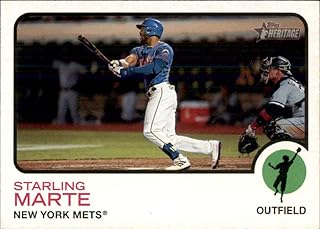 2022 Topps Heritage #106 Starling Marte New York Mets Official MLB Baseball Card in Raw (NM or Better) Condition