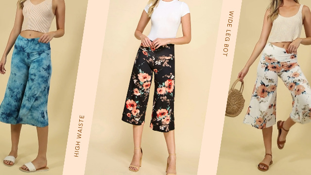 MBJ WB876 Womens Knit Culottes Pants XXL BLACK : Amazon.ca