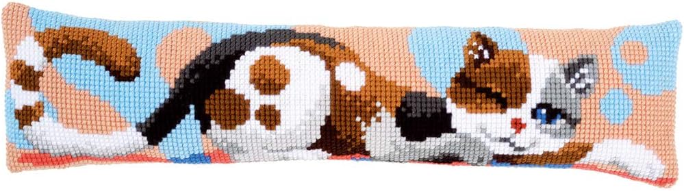 Vervaco Cross Stitch: Draught Stopper: Cat, COTTON, NA, 80 x 20cm, N\a
