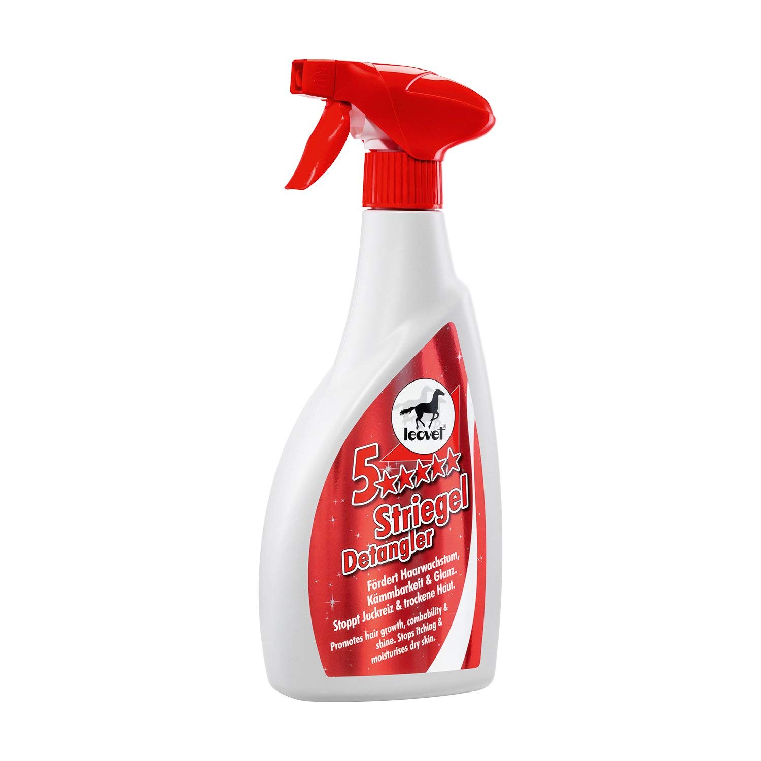 Leovet® 5-Sterne Striegel 550ml Mähnenstriegel Schweispray Mähnenspray Fellspray