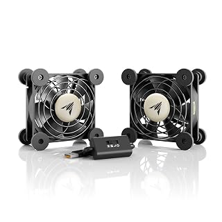 AC Infinity AI-MPF80A2 Quiet Dual 80mm USB Fan for Receiver DVR Playstation Xbox Computer Cabinet Cooling