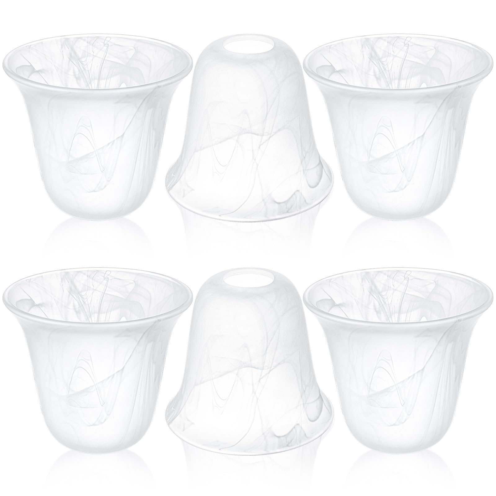 Amber Marble Lamp Shades - 6 Pack Replacement -10