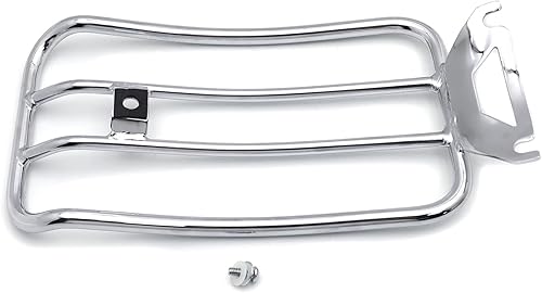 Miniatura 7 de HTTMT LR13 - Portaequipajes cromado de 14 x 7 pulgadas compatible con H-D Touring FLH/T 97-15 1997-2015