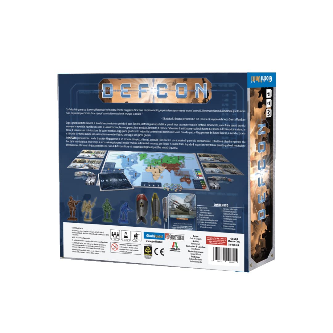 Giochi Uniti - Defcon, Gioco Strategico, Edizione Italiana, GU668