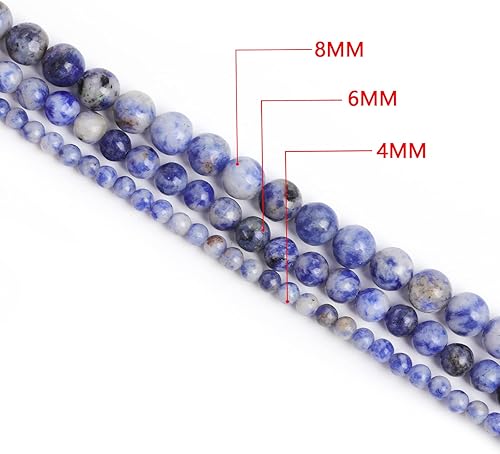 Miniatura 2 de VIVANILLA 85 cuentas de piedras preciosas naturales de 0.157 pulgadas (0.157 in), cuentas de piedra de energía curativa de 15.5 pulgadas para la