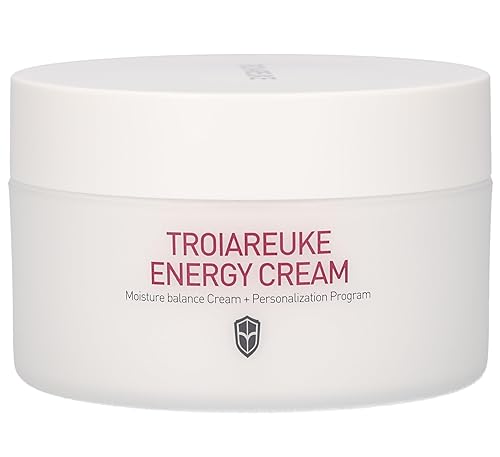 TROIAREUKE Crema energética, hidratante nutritiva profunda para rostro, crema facial hidratante de noche con bífida, galactomyces y péptidos para