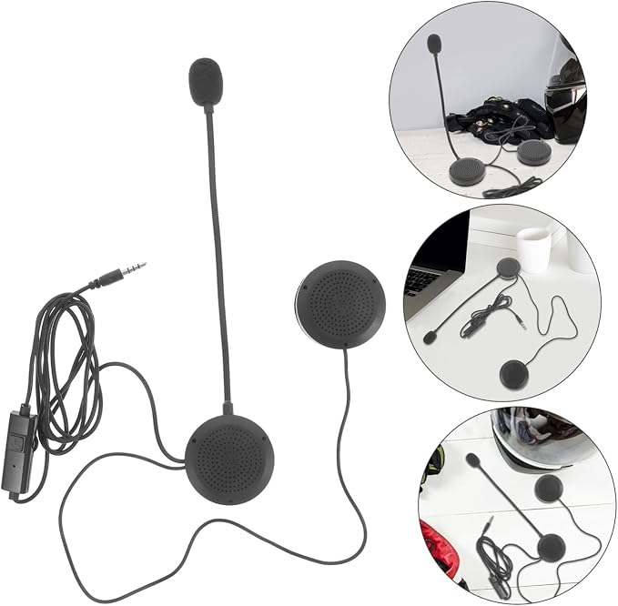 Auriculares con micrófono para casco de motocicleta GLEAVI miniatura 4