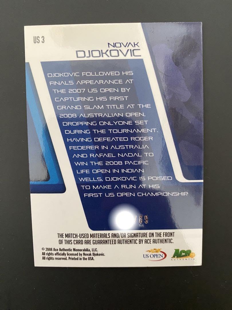 Amazon.co.jp: Ace Authentic ジョコビッチ ジャージカード : ファッション