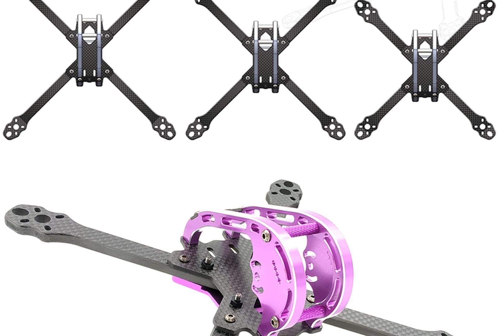 5/6/7 cali 6MM ARM z włókna węglowego FPV Freestyle Stretch X zestaw ze szkieletem quadcoptera RC Drone Zestaw części zamiennych do gaźnika(Blue 220mm)