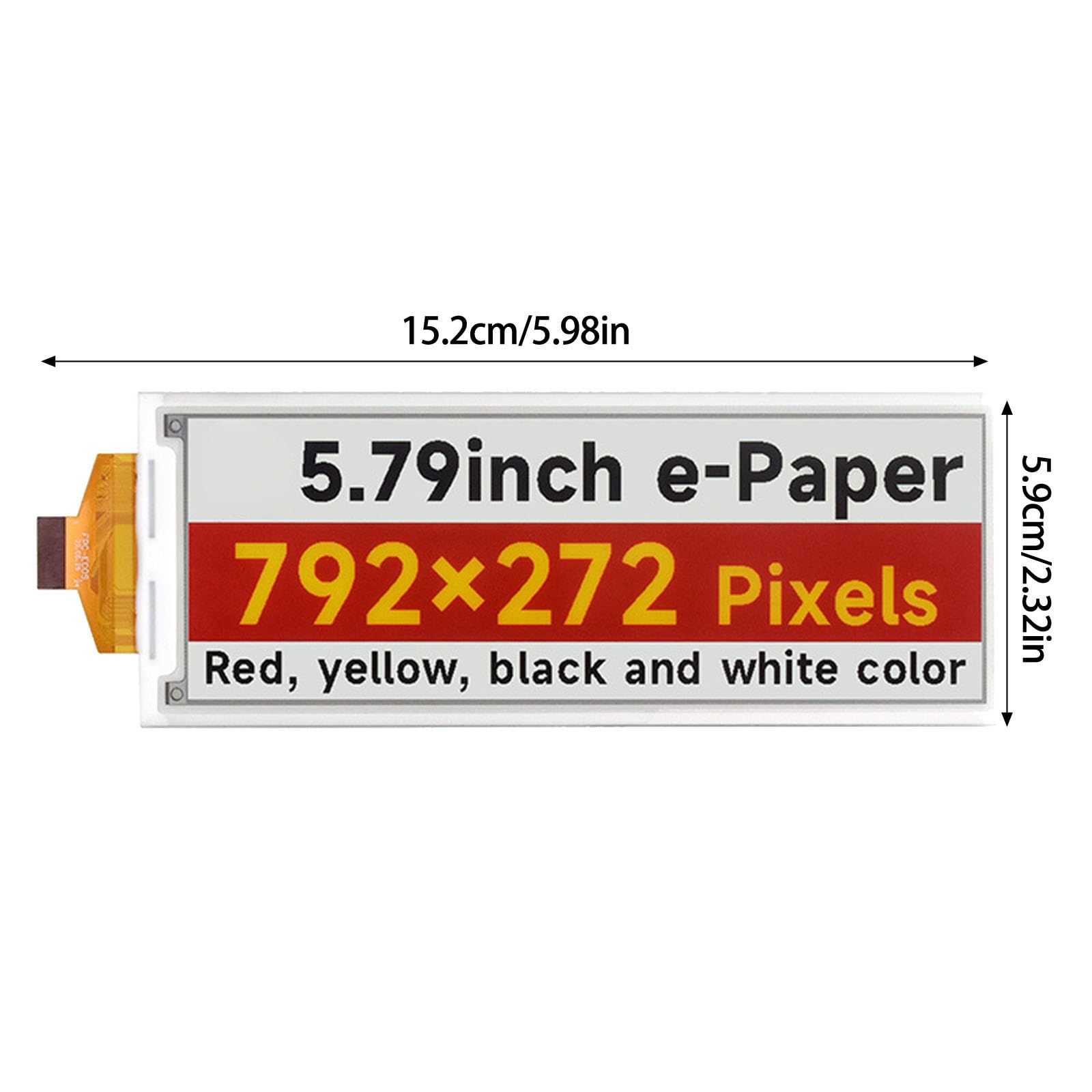 Generisch 5, 79 pulgadas módulo electrónico de la pantalla 792 x 272, módulos