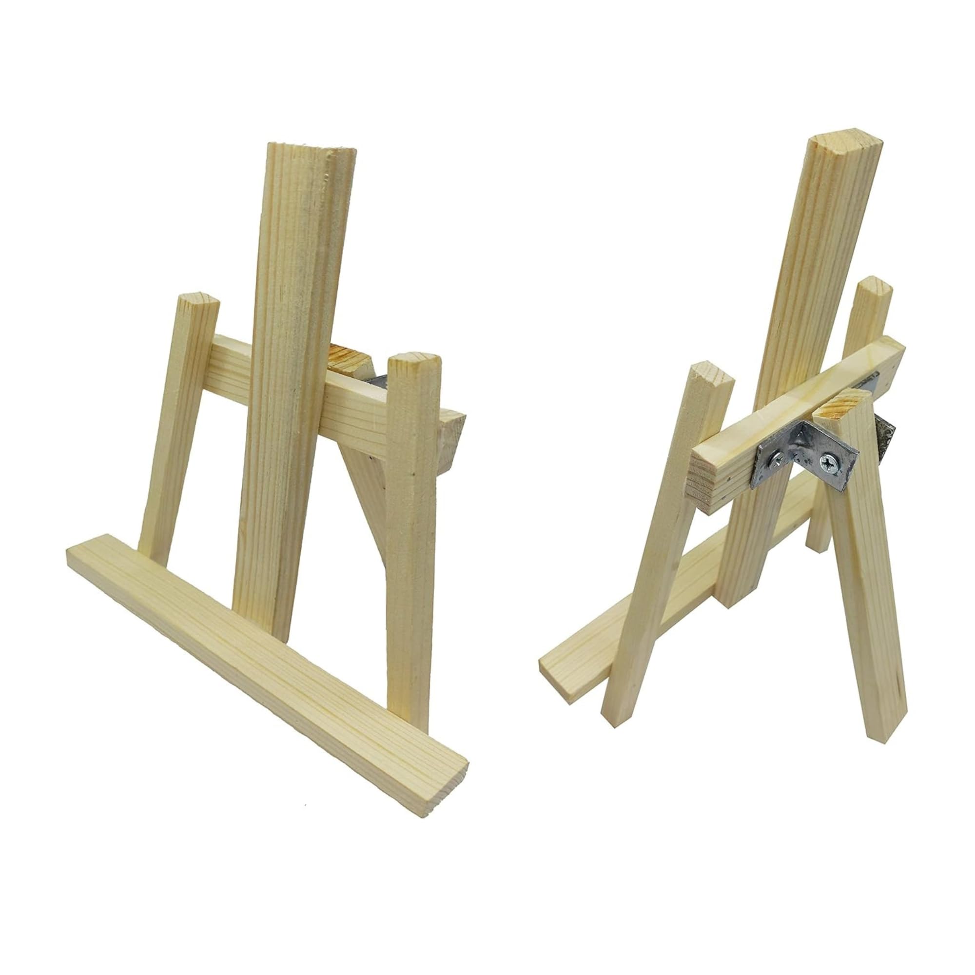 8-inch Wooden Tabletop Easel with Metal Clip - Ideal for Classroom Art, Painting Parties, Exhibitions, and Decorative Projects