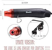Vista 2 de 6.56FT Long Heat Gun, Uptdae Version Homidic Mini Handheld Hot Air Gun, Electric 300W Portable Heat Gun for DIY Craft Embossing, Shrink Wrapping