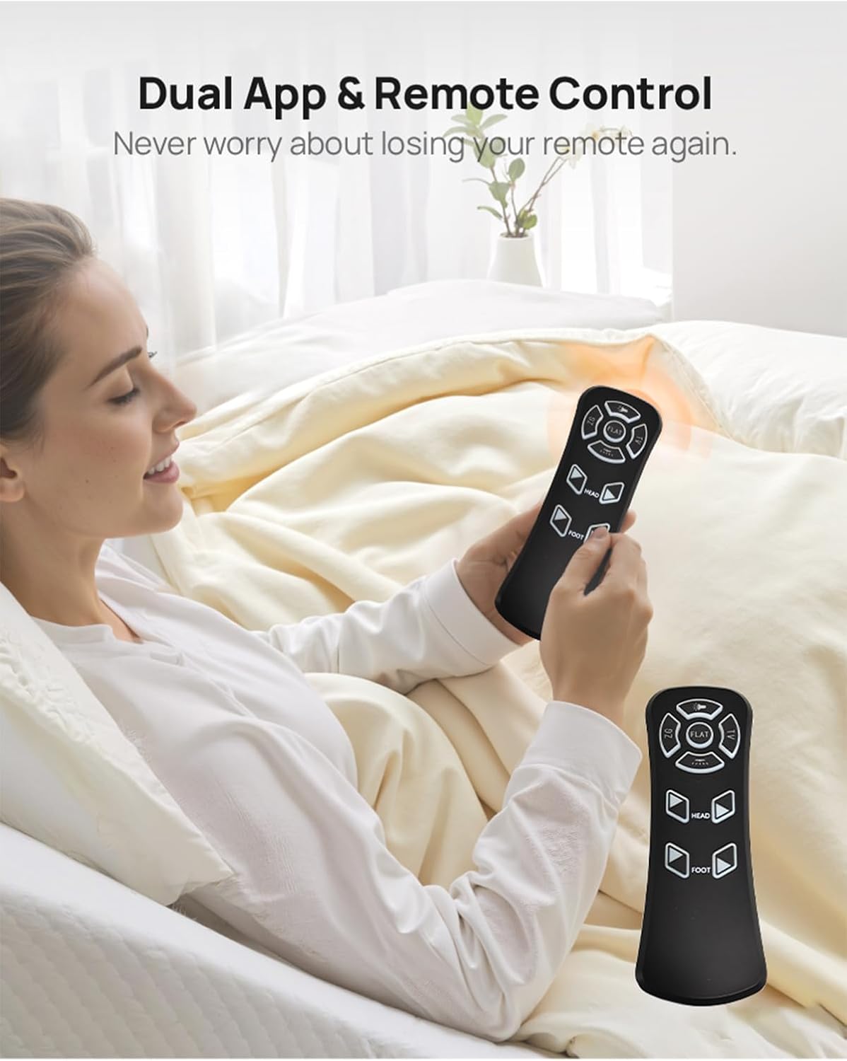 Glendan Queen Adjustable Bed Frame: Back & Foot Incline Electric Bed Base, Remote Control with Storage Basket, USB-A & USB-C Both Sides Charging, Zero Gravity Anti-Snore, 3 Heights, Easy Assembly