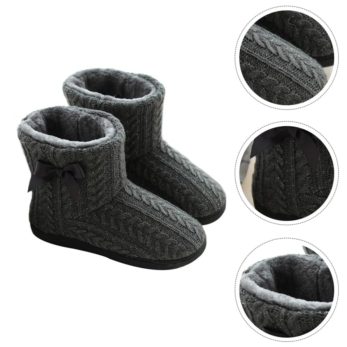 Botas de Invierno para Mujer, Antideslizantes, de Punto, Talla 39-40