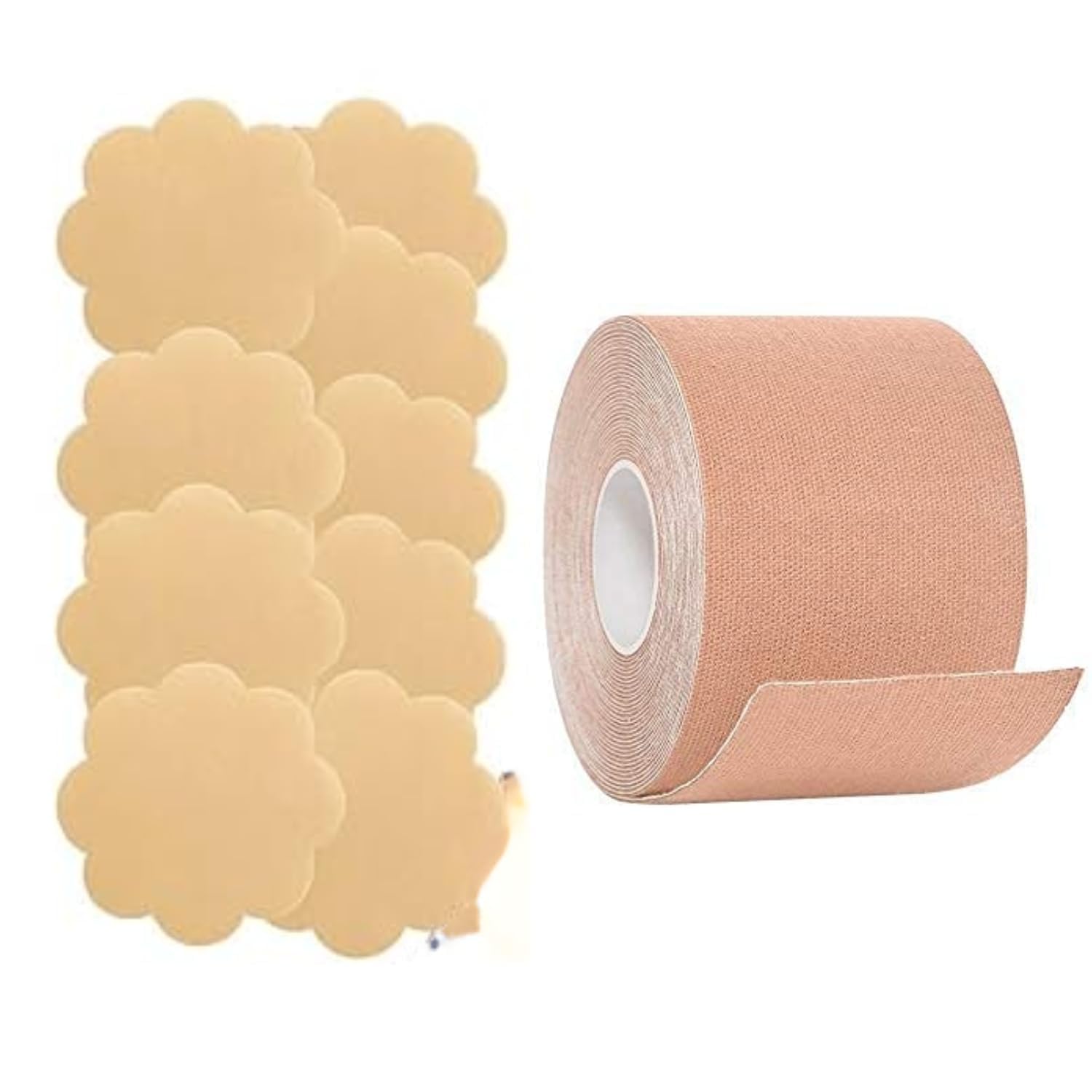 Boob Tape Kit with Reusable Nipple Covers – Instant Breast Lift Tape for Women, Invisible, Grippy Not Sticky, Skin-Friendly Support-image-30