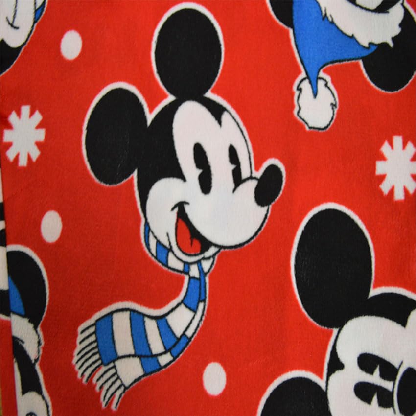 Briefly Stated Mens Disney Mickey Mouse Winter Fun Silky Fleece Loungepant3