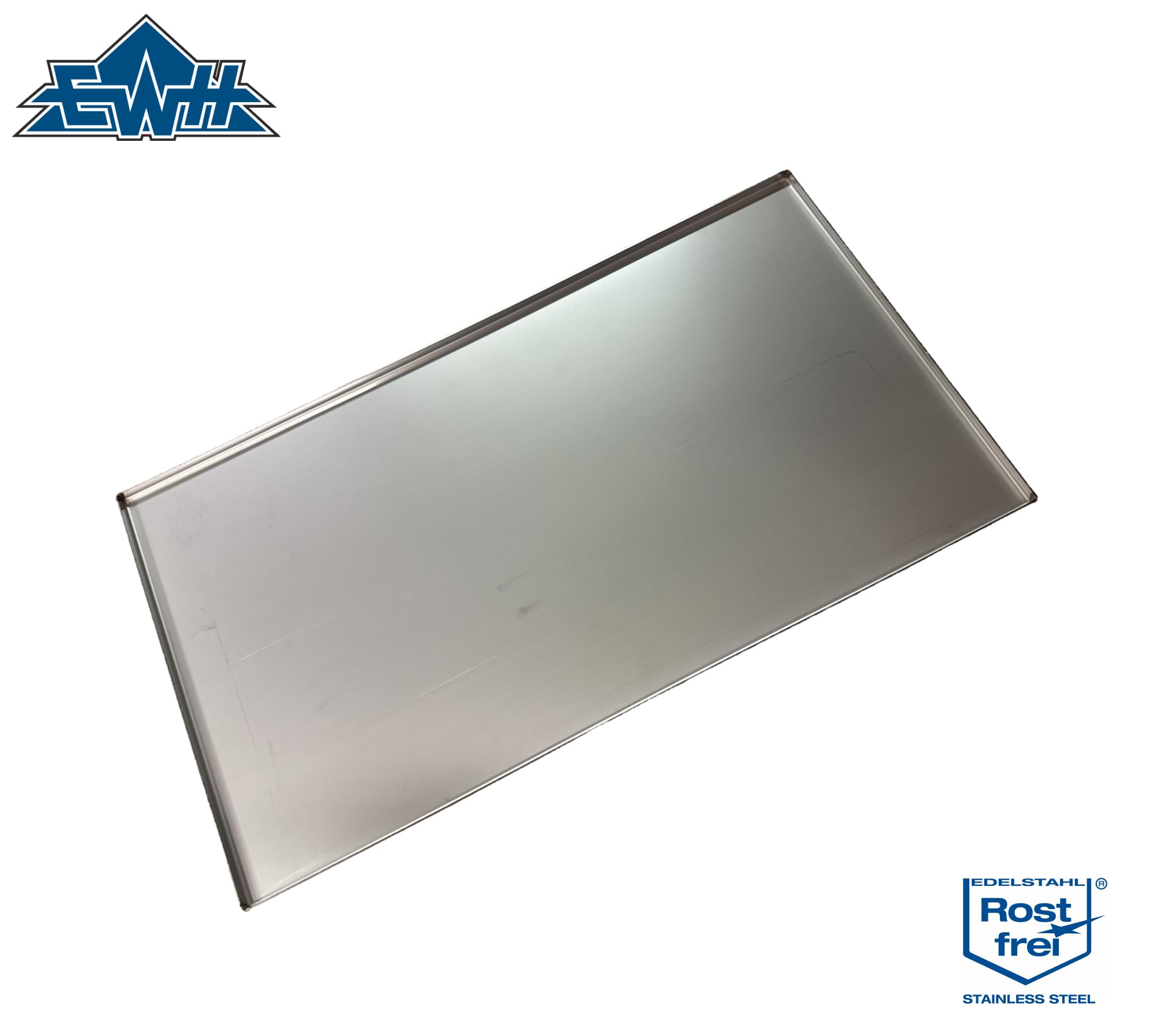 EWH Edelstahl Fettauffangblech/Fettwanne/Tropfblech für Gasgrill Mr. Gardener Jackson 4 (830 x 385 x 15 mm) aus Edelstahl 1.4301