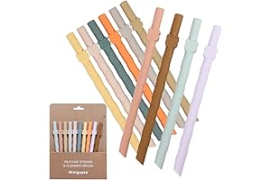 Kids Reusable Silicone Straws - Safe and Fun for Smoothies, Drinks and Beverages