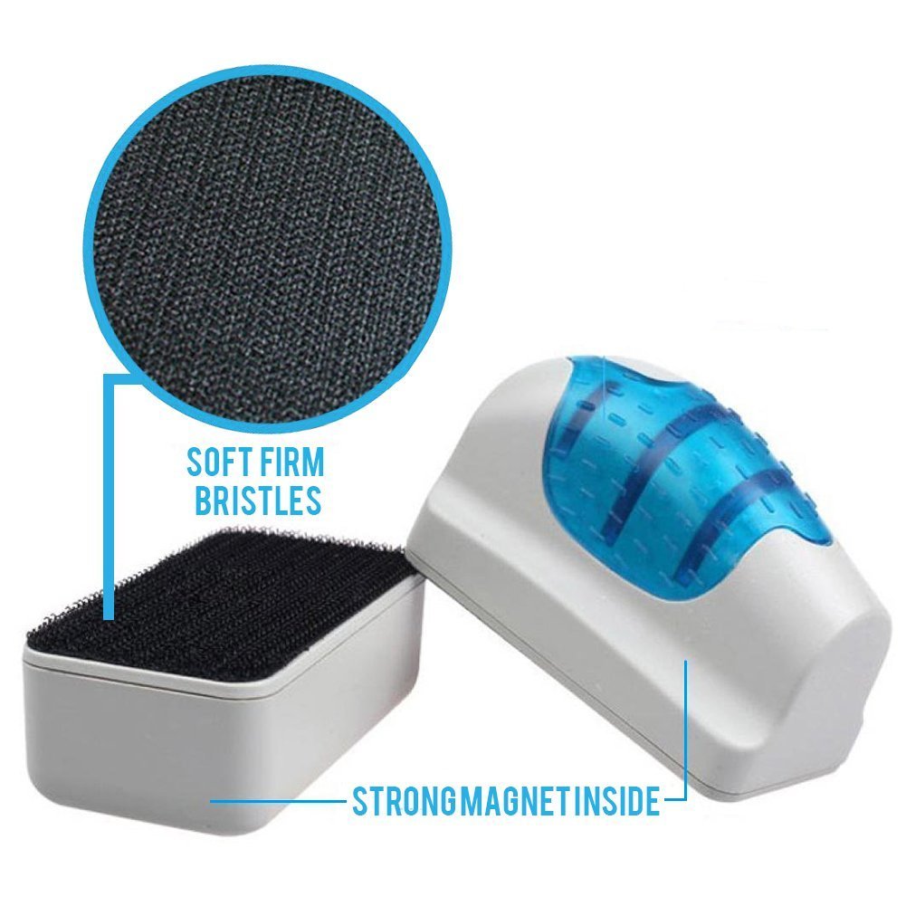 Aquarium Glas Algen Magneet Schoonmaak Tool, Waterdicht Aquarium Magnetische Borstel Mini Mini Magnetische Drijvende Aquarium (L, geschikt voor 10 mm / 0,4 inch glas