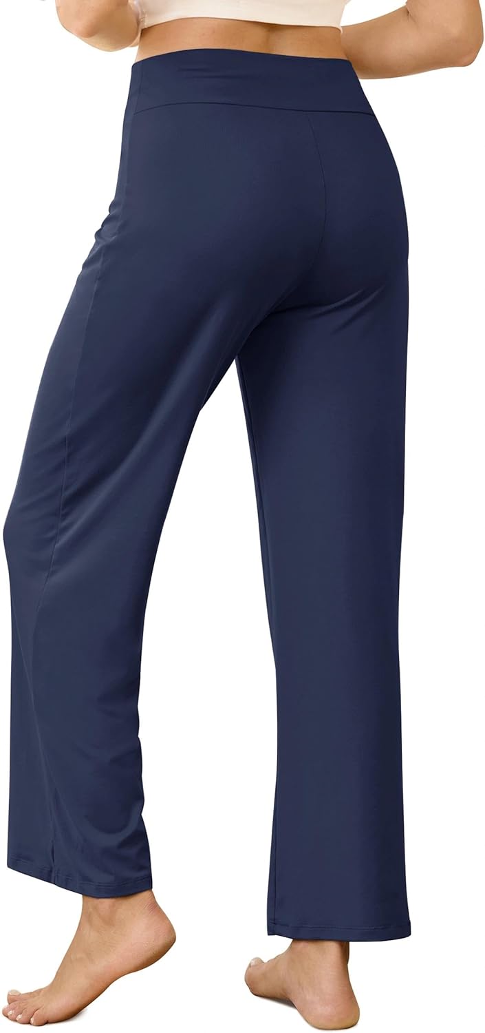 VALANDY Creamlush 3 Pack Women's Wide Leg Pants with Drawstring–Soft Comfy Lounge Pajama Pants Sleepwear - Image 4