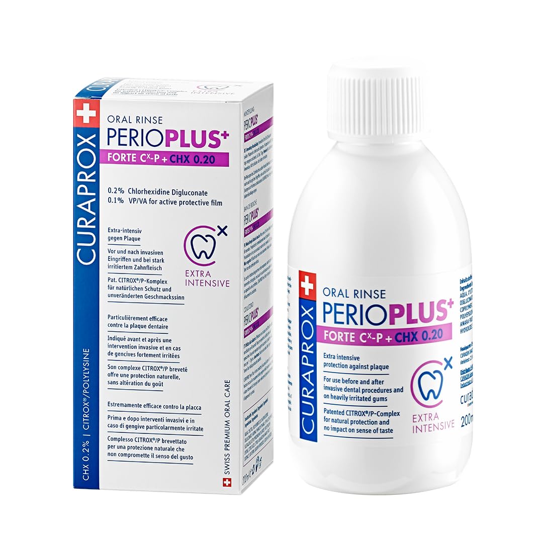 Curaprox Perio Plus Forte CHX 0.20% Mouthwash, 200ml