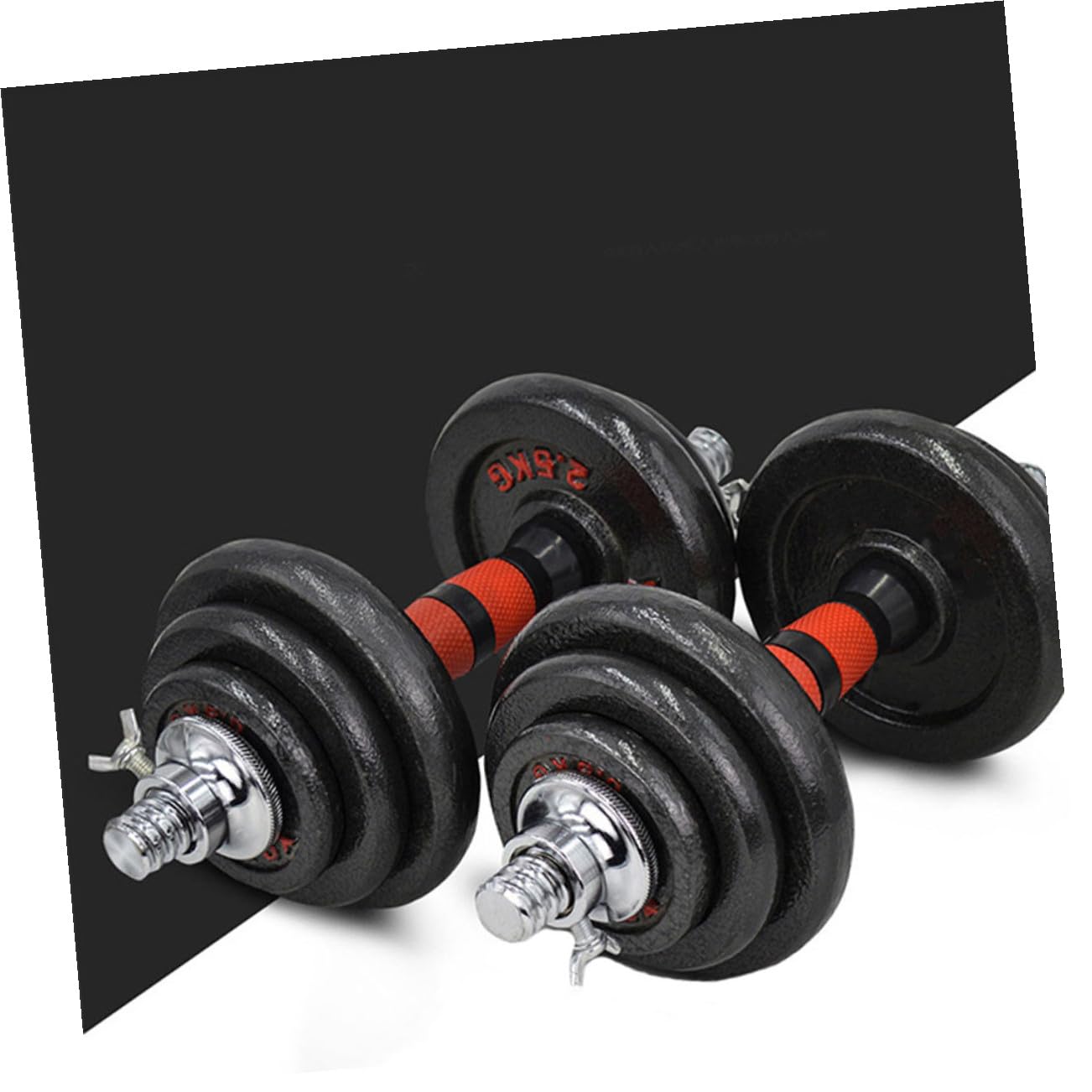 Collares de Bloqueo para Barra de Pesas 2.5 Cm, Tuercas de Seguridad Antideslizantes Hexagonales Doble Cierre, 4 Piezas para Mancuernas y Entrenamiento Fitness Profesional