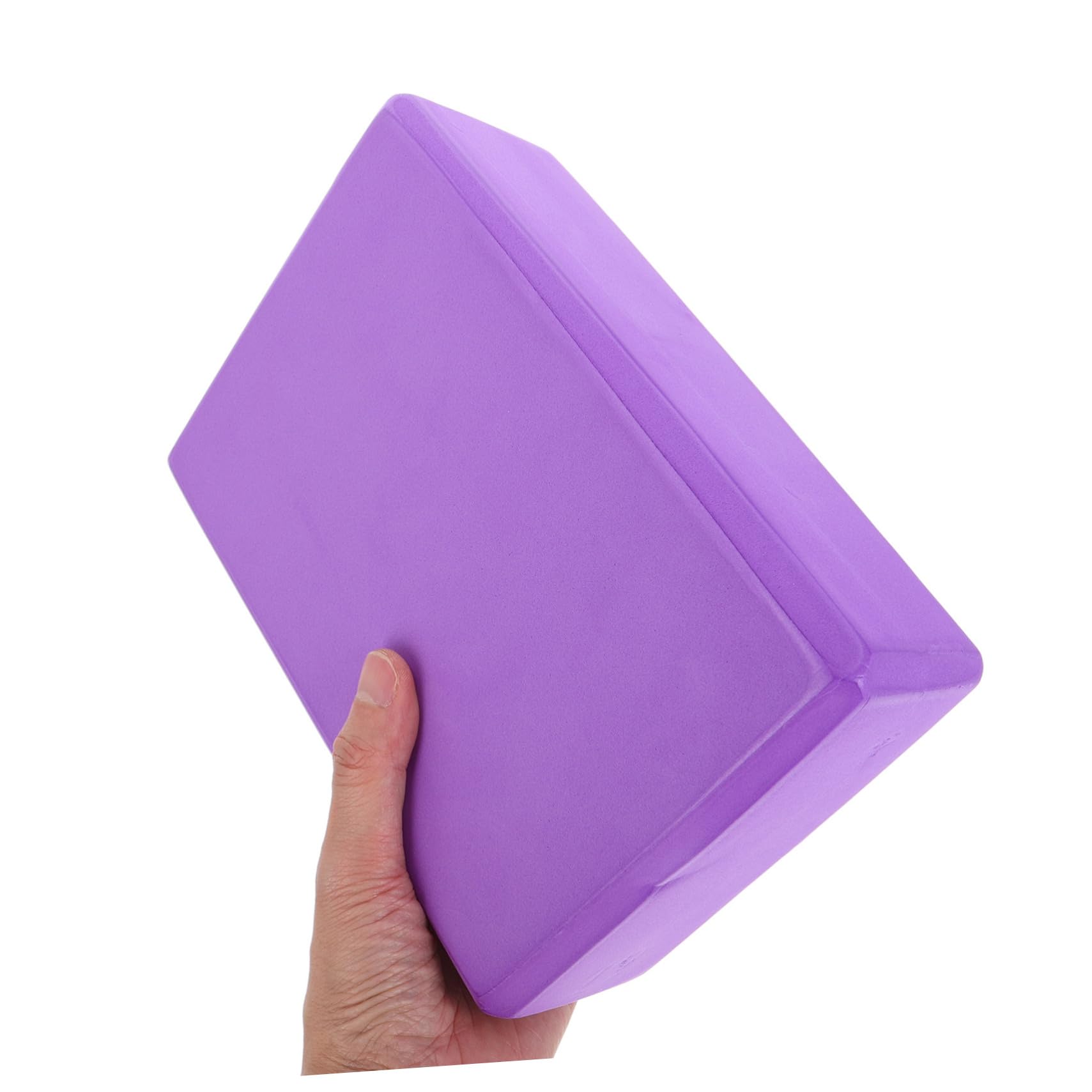 Set di 2 Blocchi Yoga Eva con Cinghia Elasticizzata, 3 Pezzi | Porpora, Pratica Portatile e Stabilità Migliorata, per Palestra e Hot Yoga Sessions