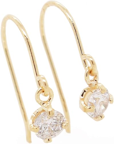 Amazon | 【KASHIMA】K18 0.1ct ダイヤモンド 一粒石 アメリカン 
