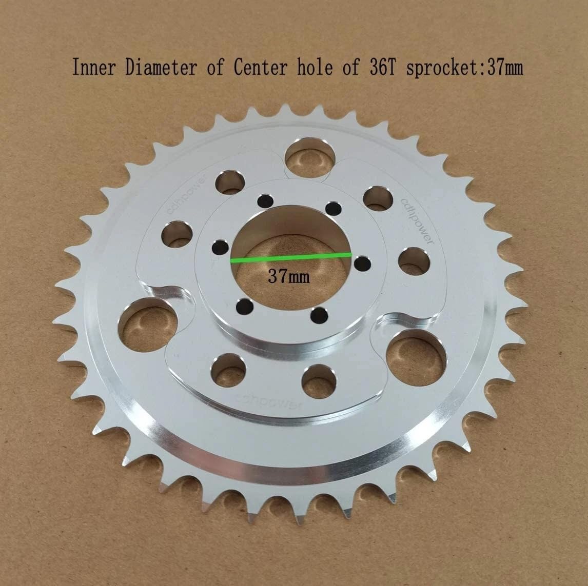 CNC Disc Brake Rotor Adapter & 36T Sprocket for 2 Stroke Gas Motorized Bicycle 48cc/66cc/80cc/100cc