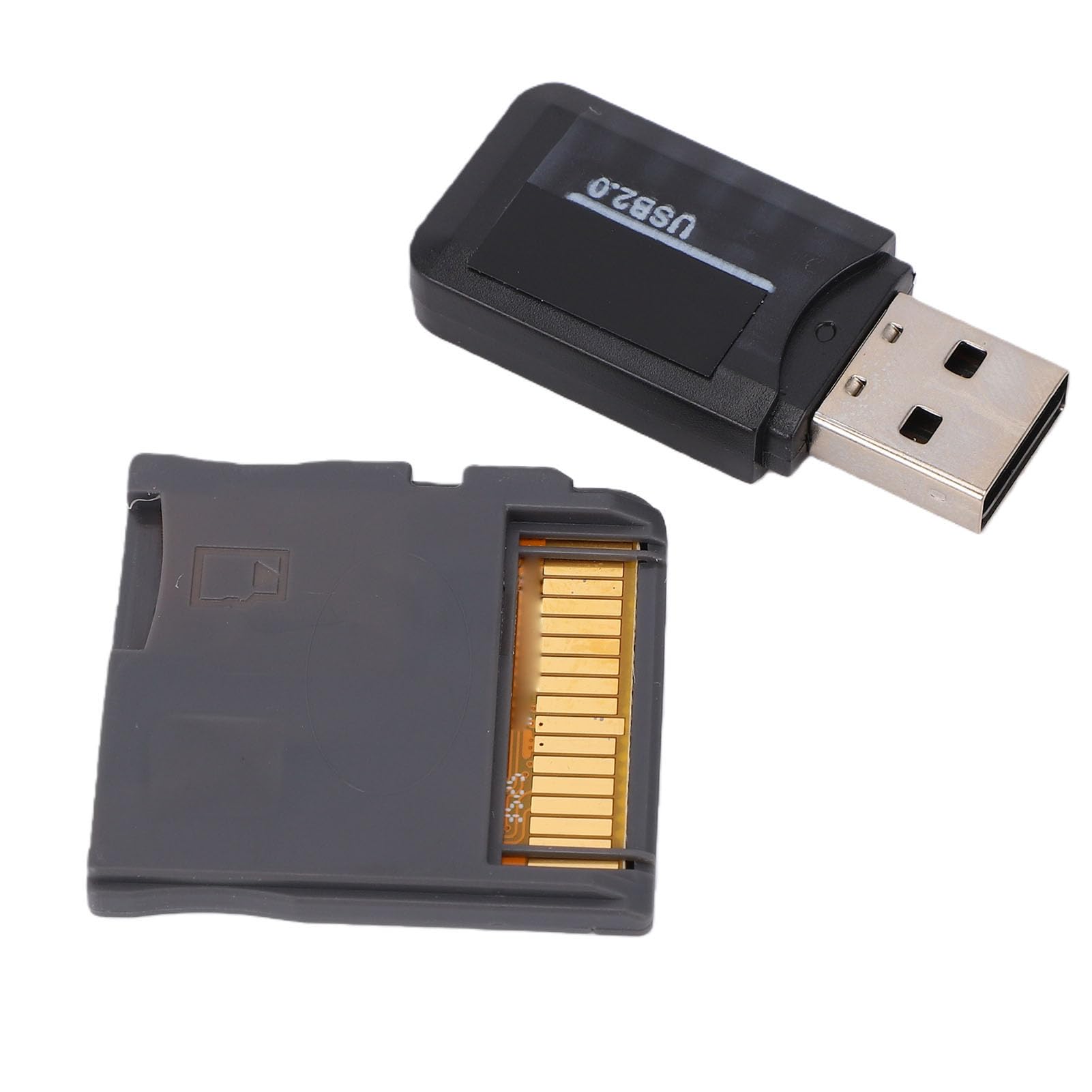 Gugxiom Carte de Jeu DS Dual Core, Cartouche R4 Revolution avec Adaptateur de Carte, Adaptateur de Flash de Jeu 3DS pour Nouveau 2DS 3DS LL XL NDSL NDSI MD GB GBC FC PCE (Gray)