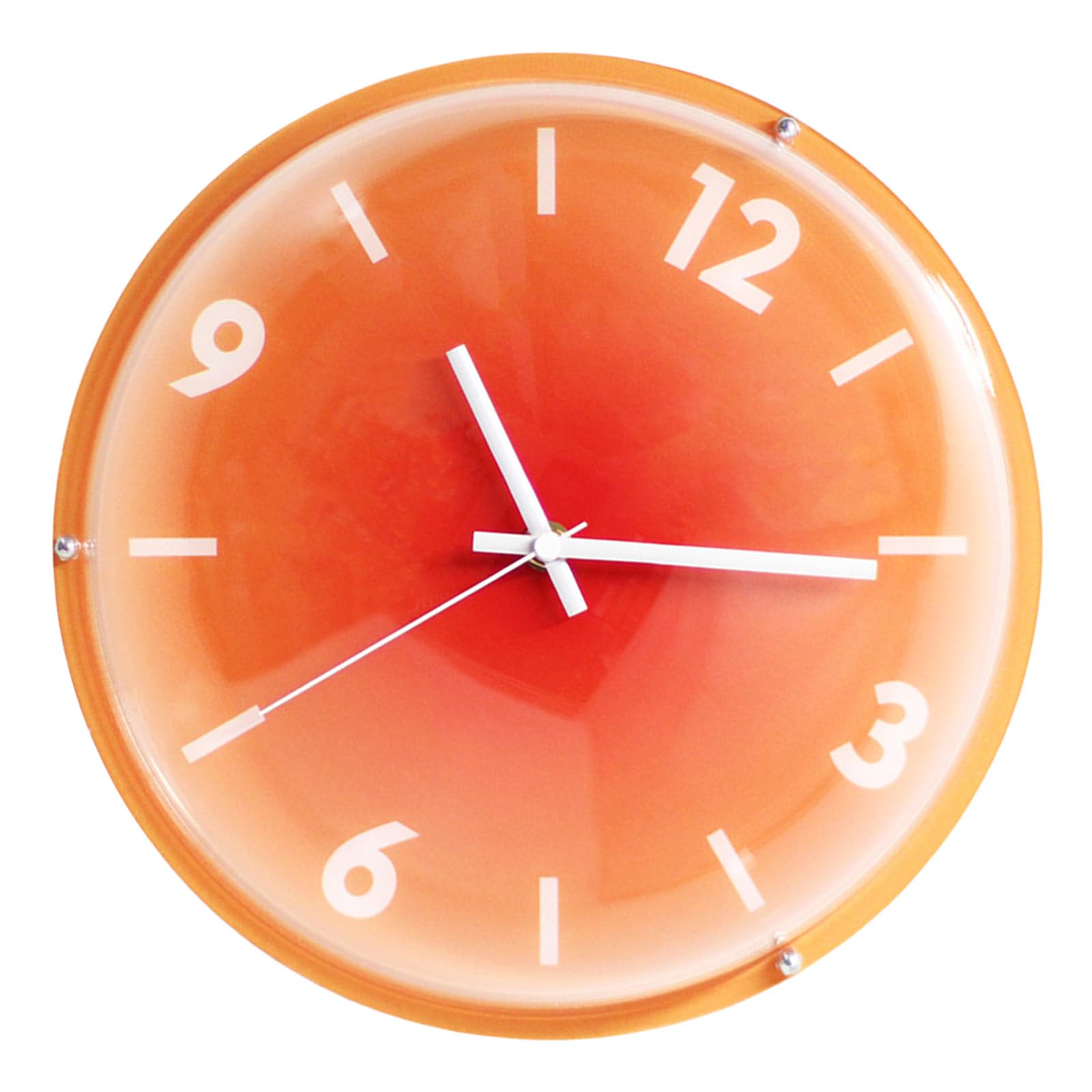 YROHGKPN Contemporary Round Bubble Clock with Quiet Quartzs Movement and Unique Gradients Sunset Design for Home Interior Decors Round Balloon Clock