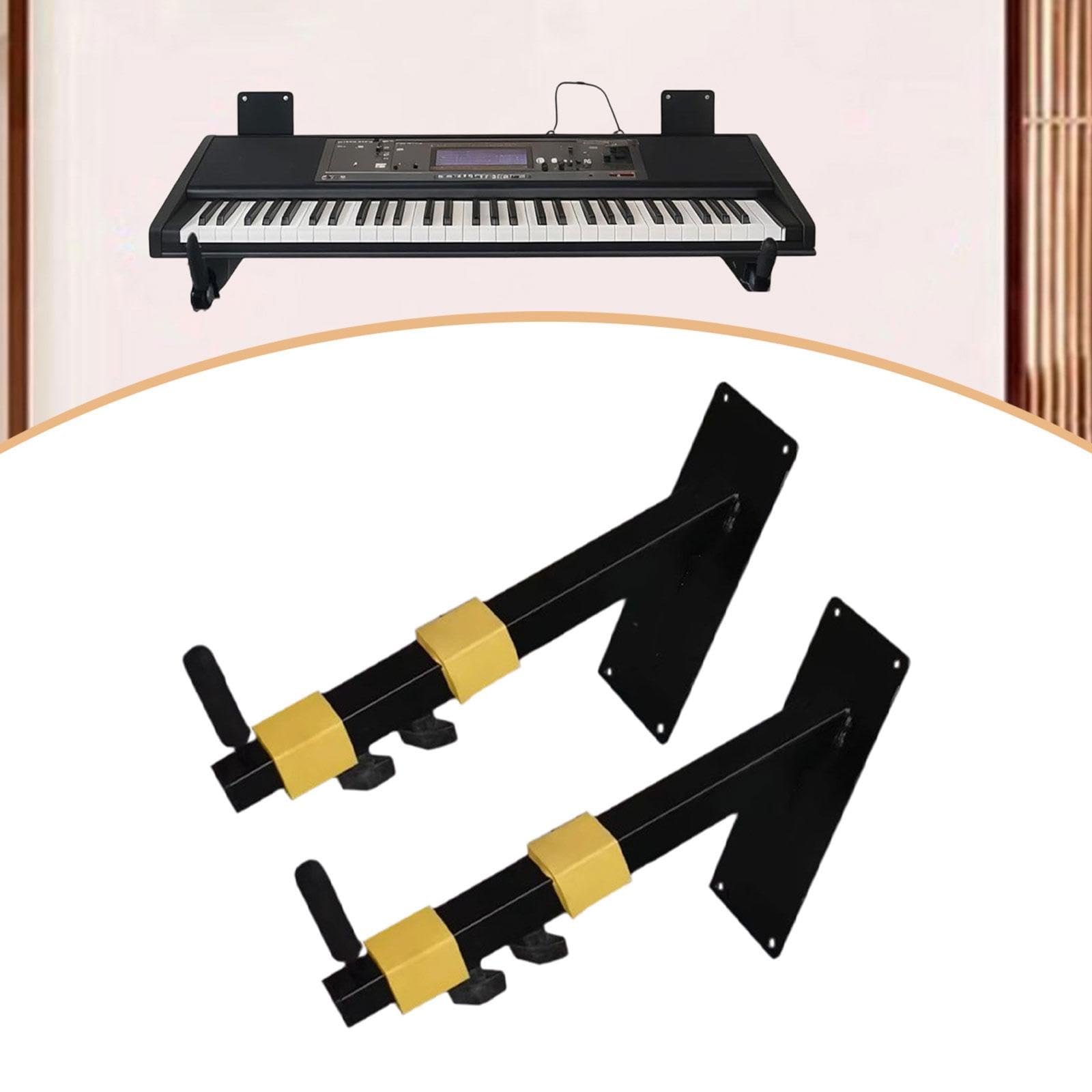 1 Paio di Supporti Da Parete per Tastiera Elettronica, Resistenti, Pratici, di, Supporto Portatile Professionale per Tastiera.