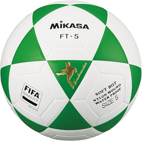 Mikasa FT5 Goal Master - Balón de fútbol oficial tamaño 5, color verde