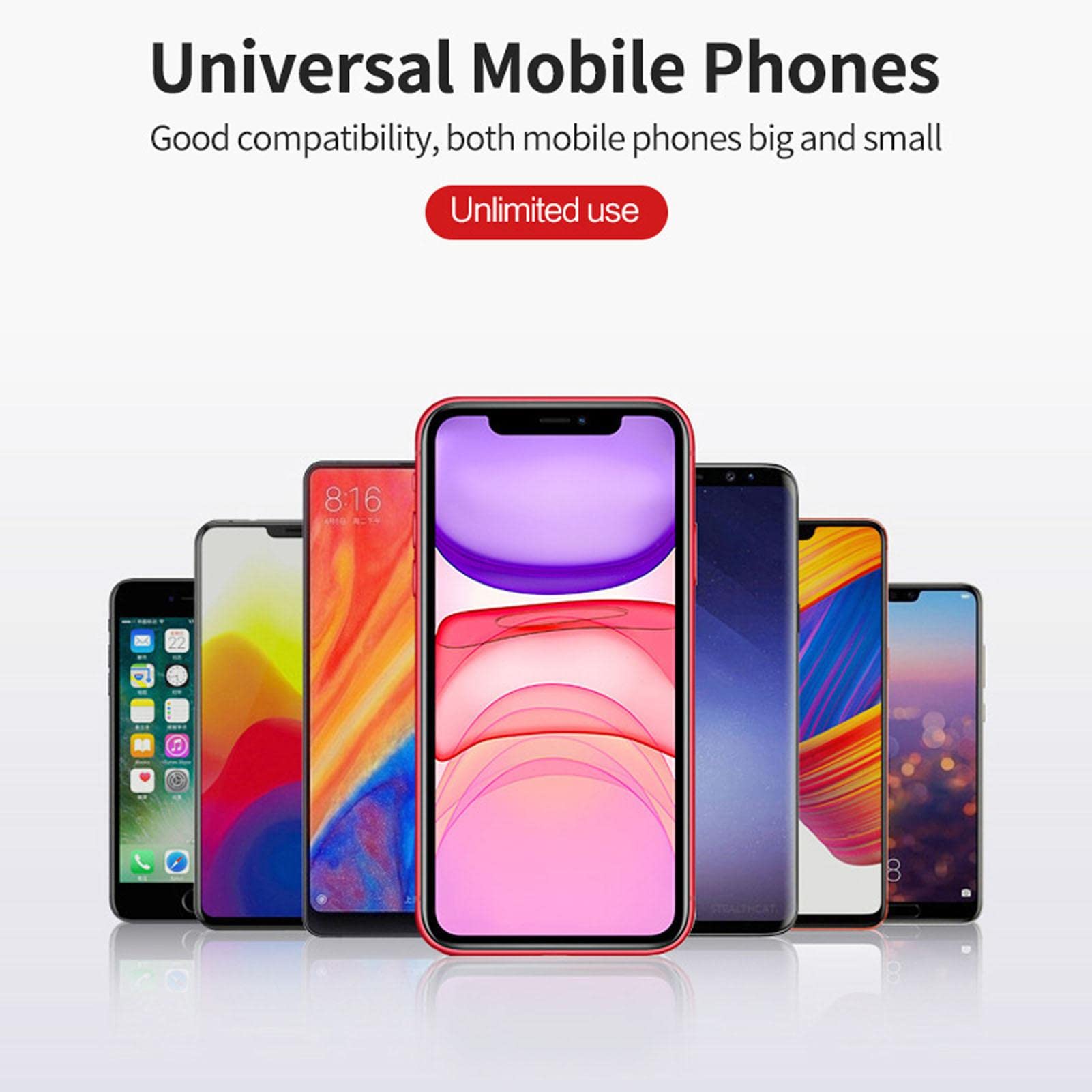 10 pezzi Supporto per telefono da auto - Supporto per telefono da auto - Clip per bocchetta 'aria Supporto per smartphone da auto, stabile a sei ganasce di bloccaggio a 360° | auto - Clip per bocchetta 'aria Supporto per smartphone da auto, stabile a gana